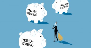 Hybridpensjon – hva er det? Illustrasjon: Berit Sømme