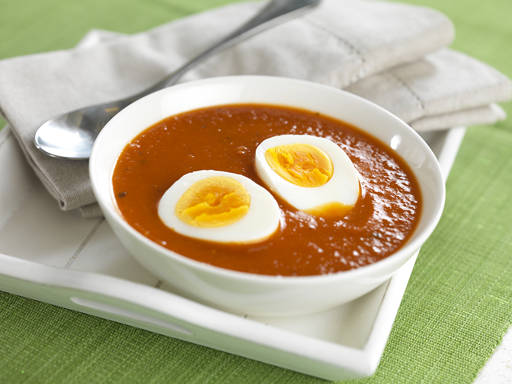 matstart tomatsuppe med egg 1849432