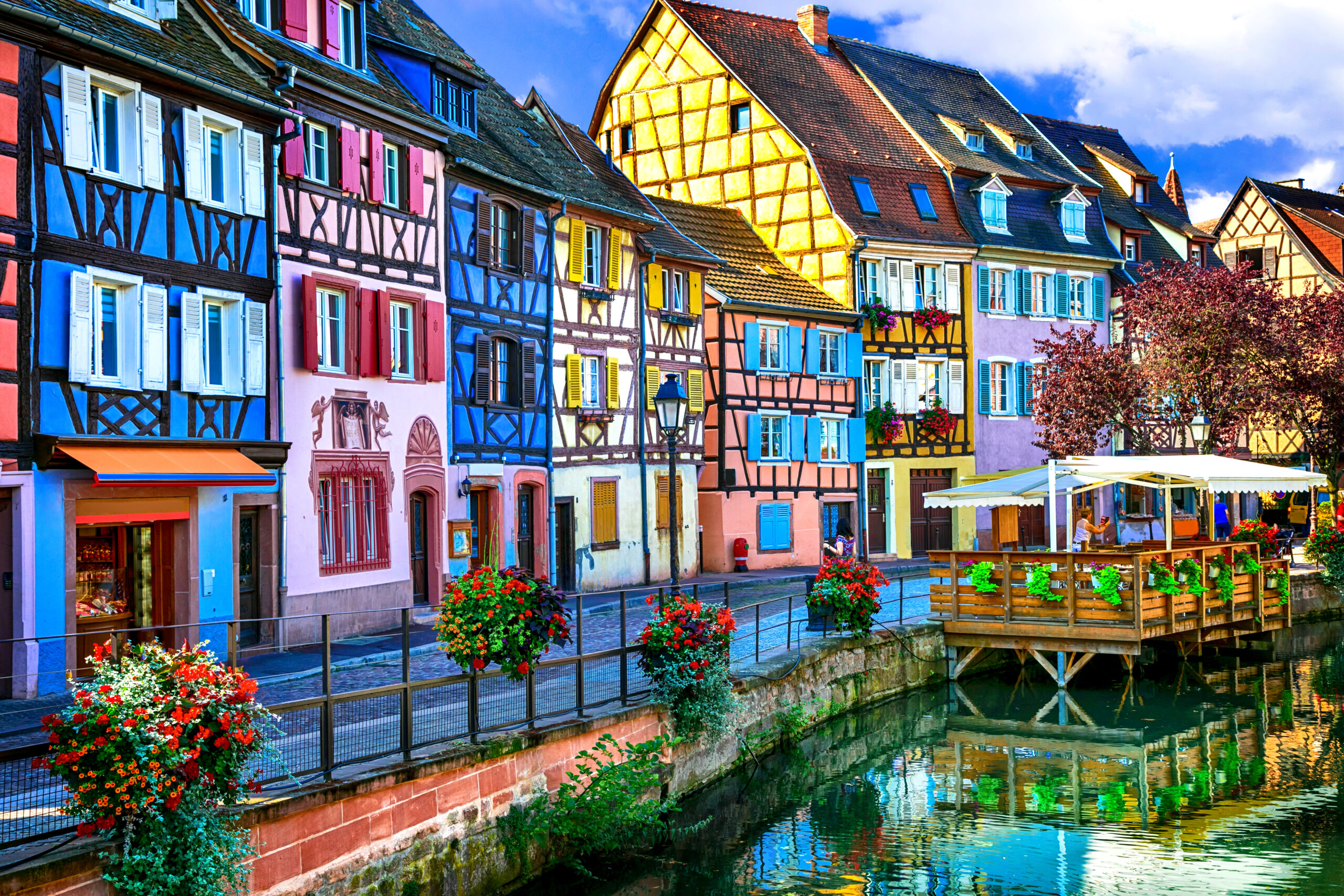 amazing,beautiful,places,of,france, ,colorful,colmar,town,in