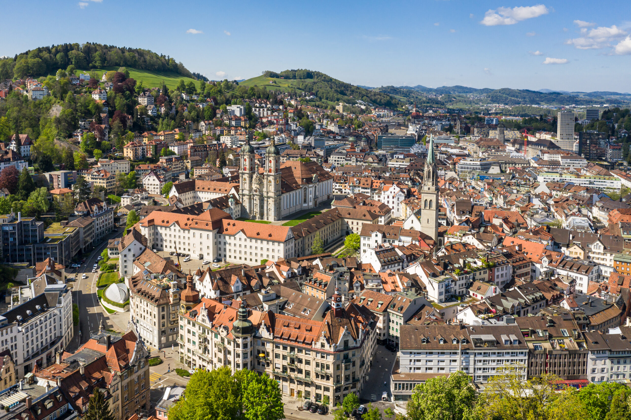 stunning,view,of,the,saint,gallen,old,town,with,its