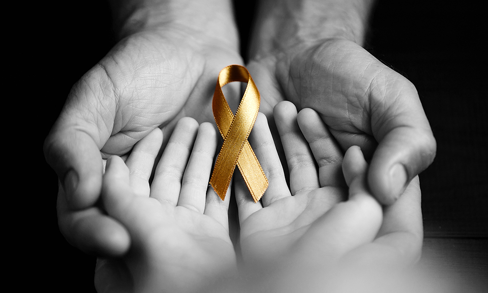 golden,ribbon,childhood,symbol,of,the,fight,against,cancer,in