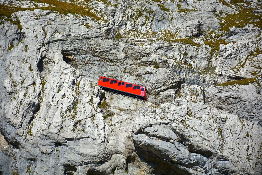 rack railway train going up at pilatus mountain5