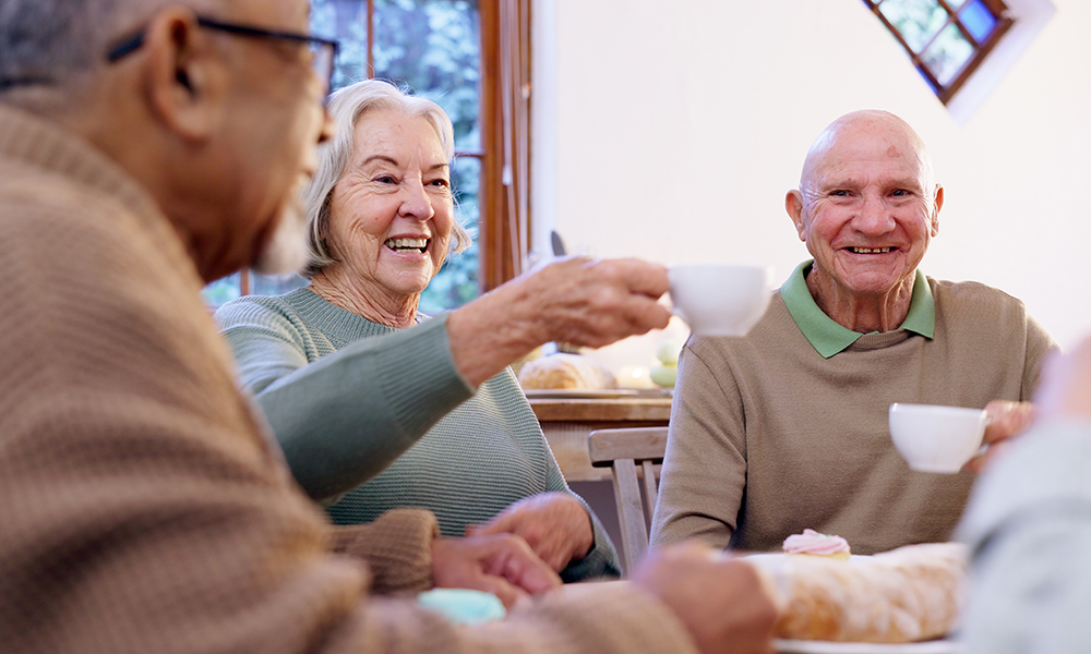 toast,,tea,party,and,a,group,of,elderly,people,in