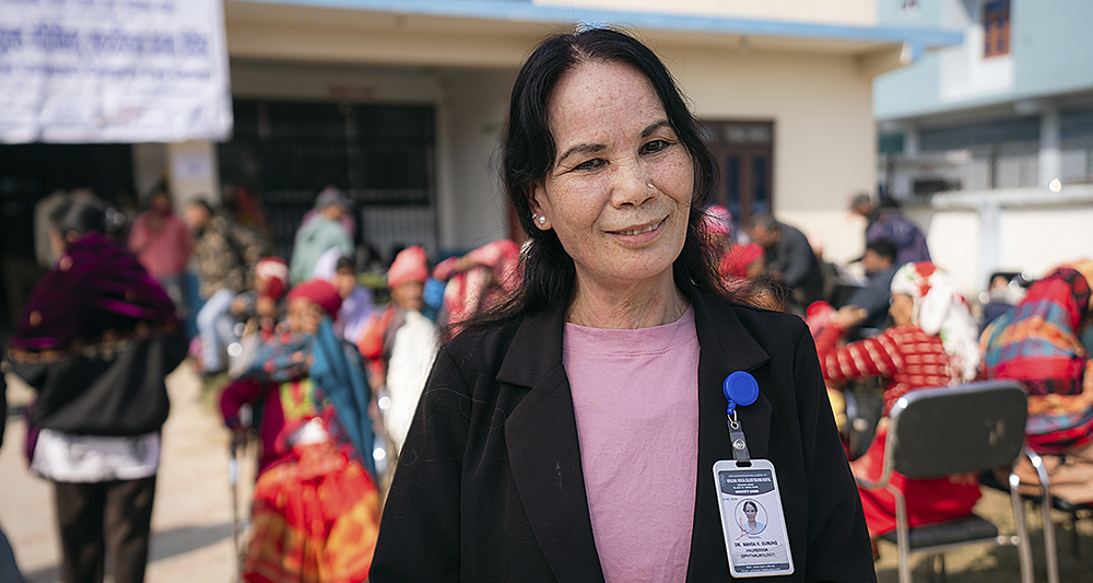 nepal 2025 øyeklinikk Øyelege dr. nanda k. gurung