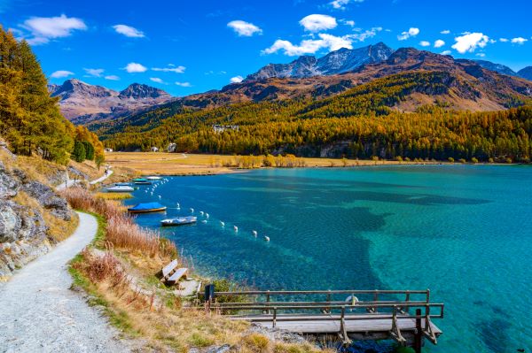 lake sils maria, in the engadine