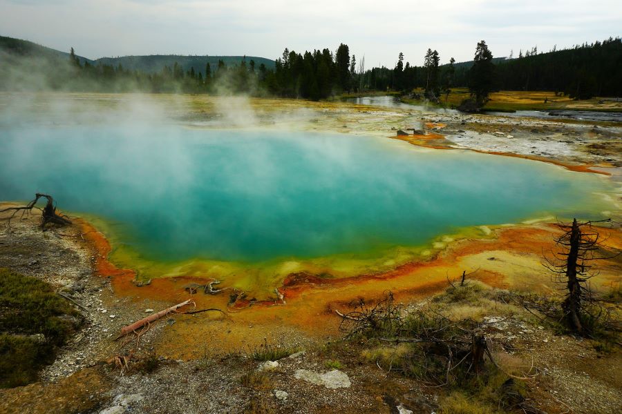 biscuit basin yellowstone national park wyoming