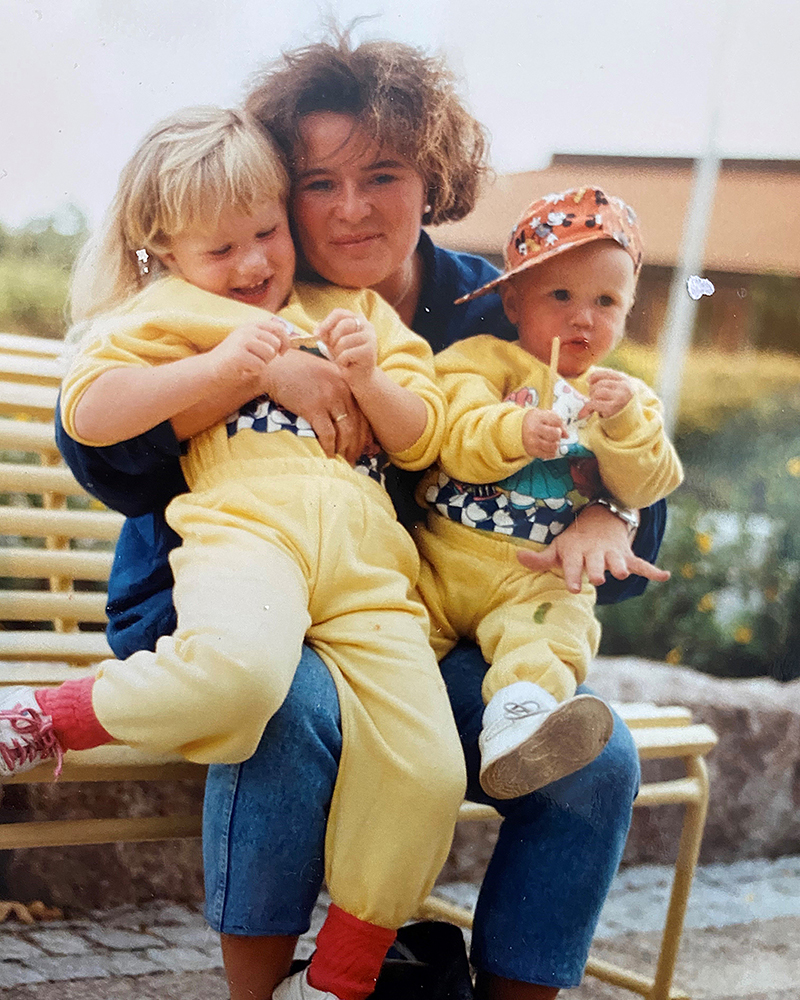 gamle bilder meg og kidsa