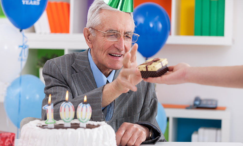 happy,senior,man,receiving,gift,for,birthday