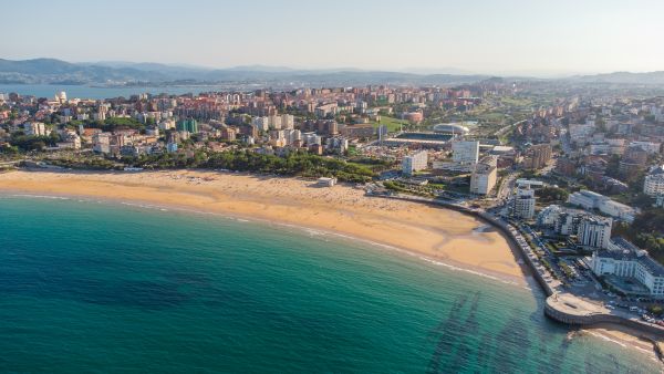 santander, el sardinero stranden